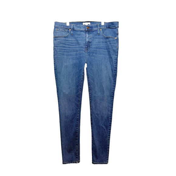 MADEWELL Mid Rise Skinny Jeans 9" Pendale Wash Stretch Classic Ankle Sz 34T Tall - Picture 5 of 12